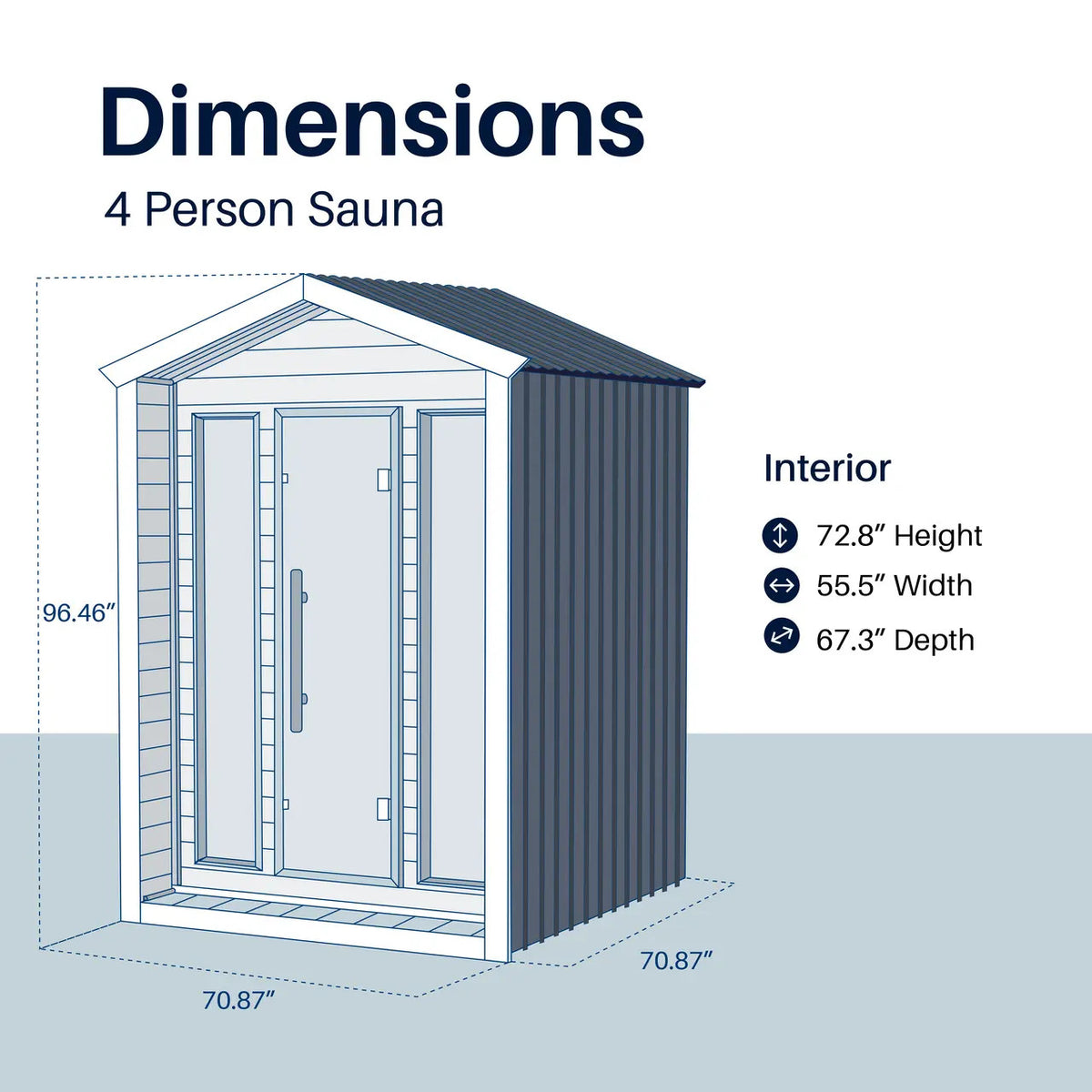 Fiesta Outdoor Sauna – 3-4 Person