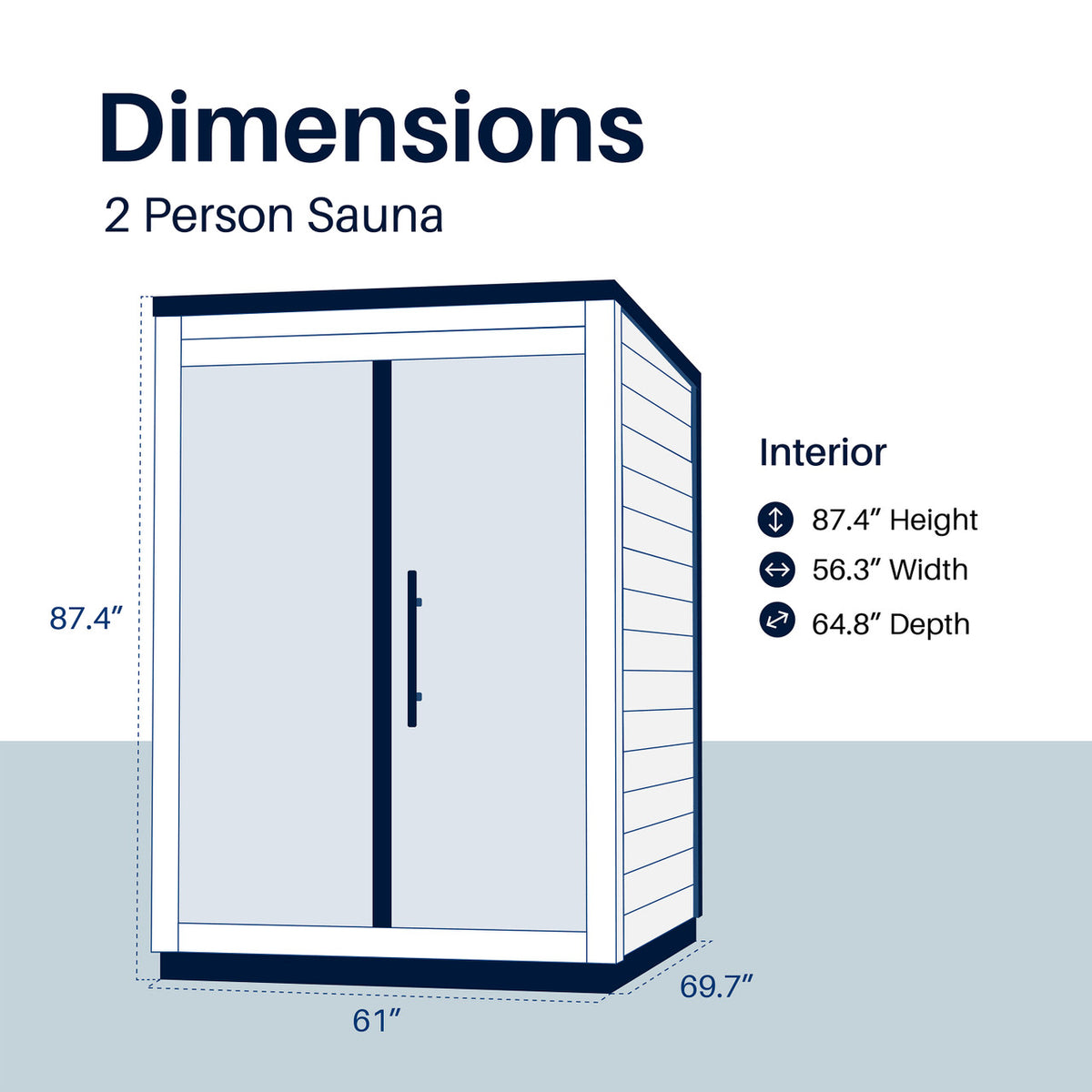 Aris Outdoor Sauna – 2 Person