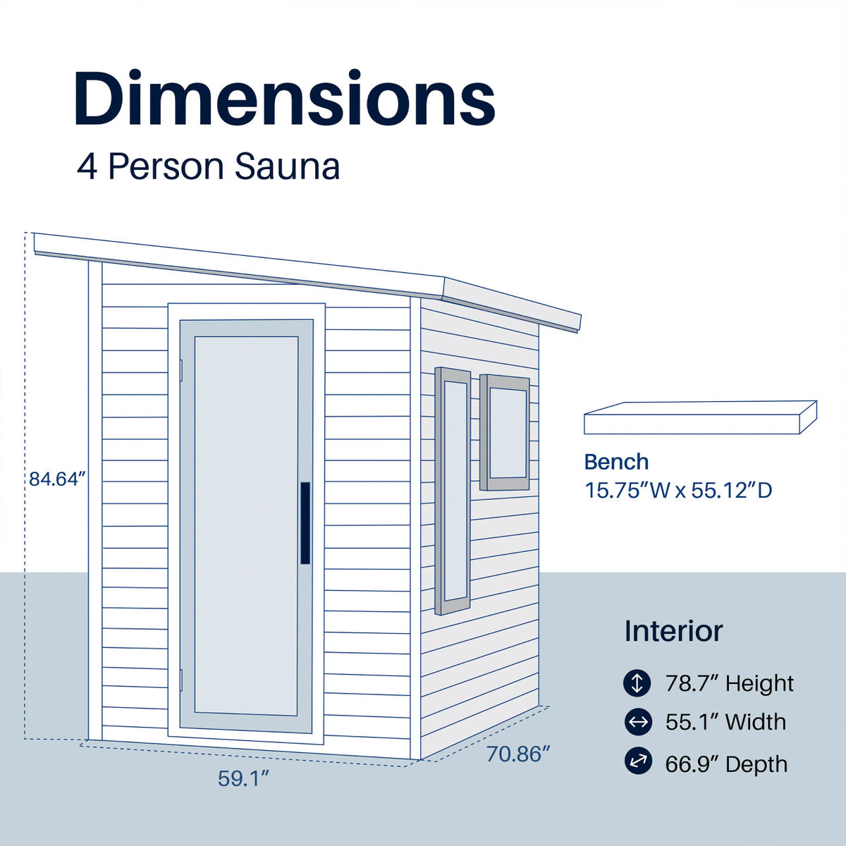 Selenia Outdoor Sauna – 4 Person