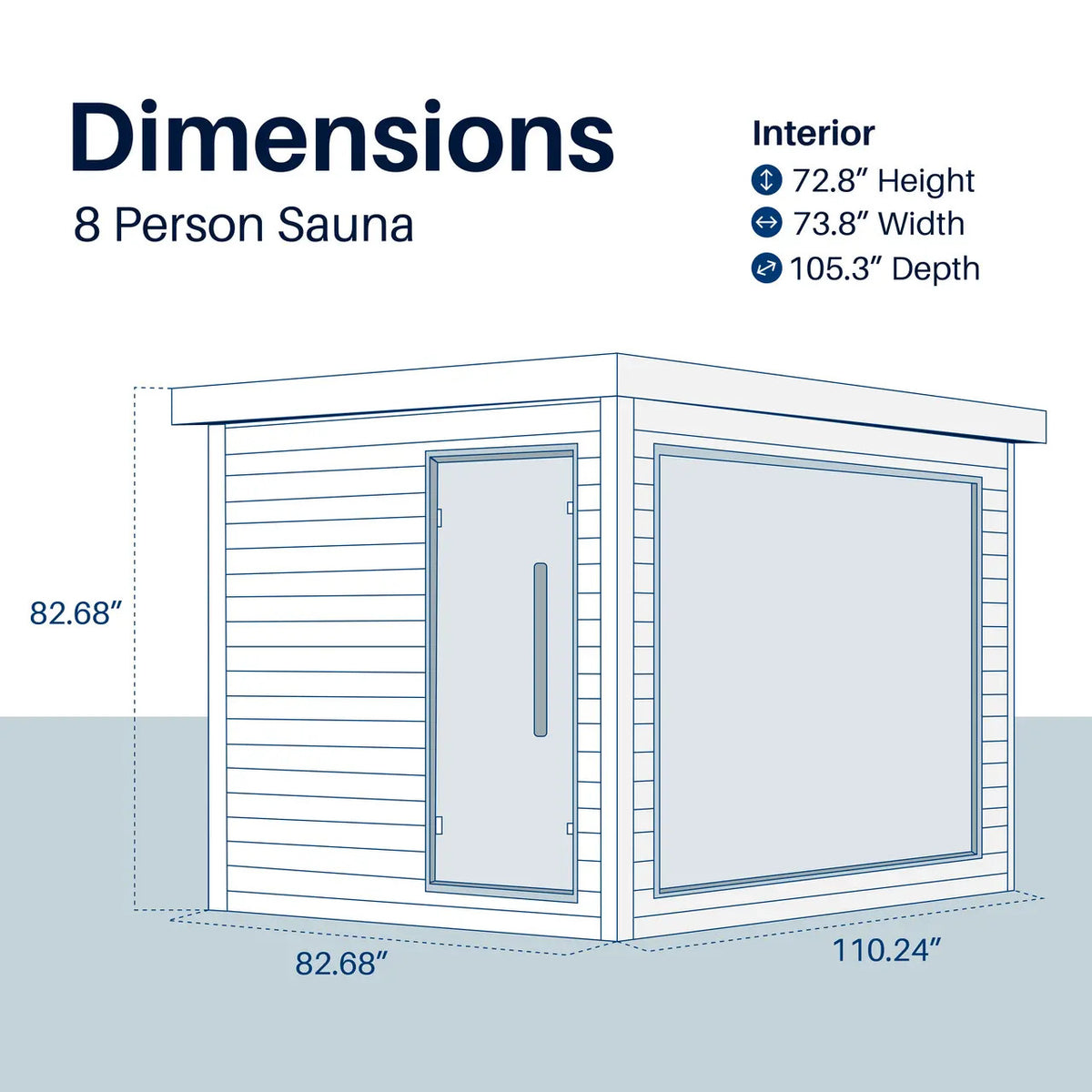 Camellia Outdoor Sauna – 7-8 Person