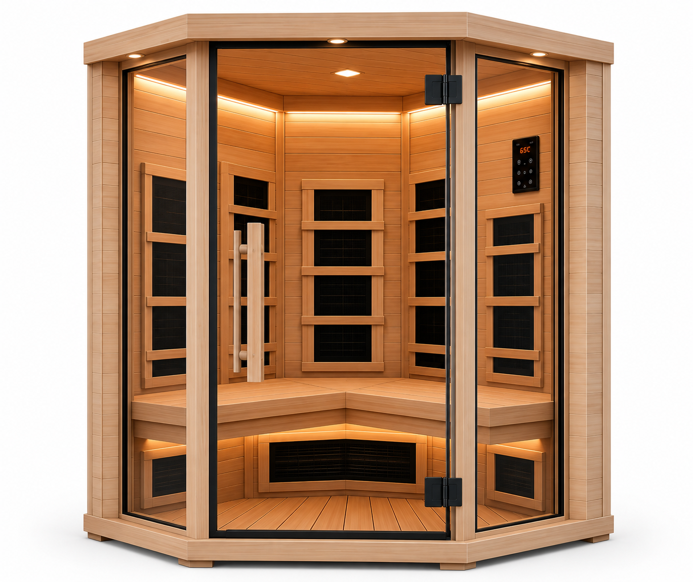 Two-Person Corner Infrared Sauna