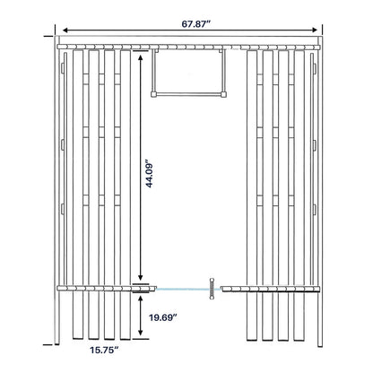 Aster Barrel Outdoor Sauna with Porch – 3-5 Person