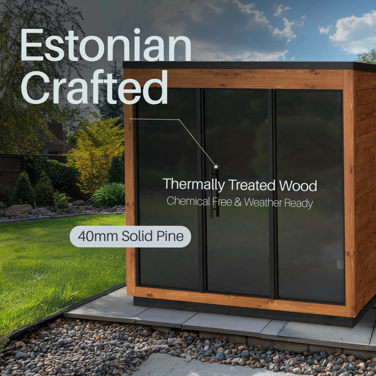 Aris Outdoor Sauna – 4 Person