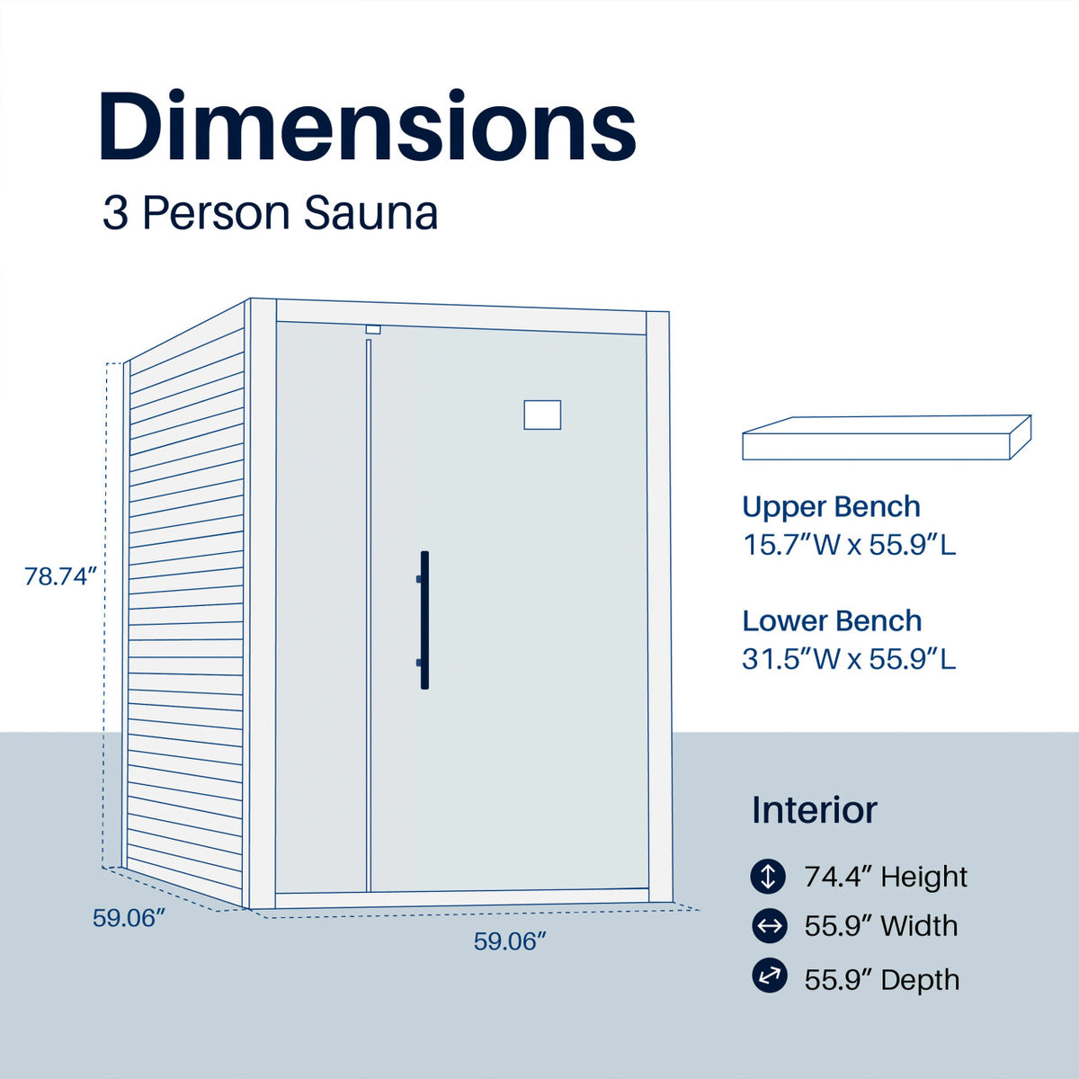 Orchid Indoor Sauna – 3 Person