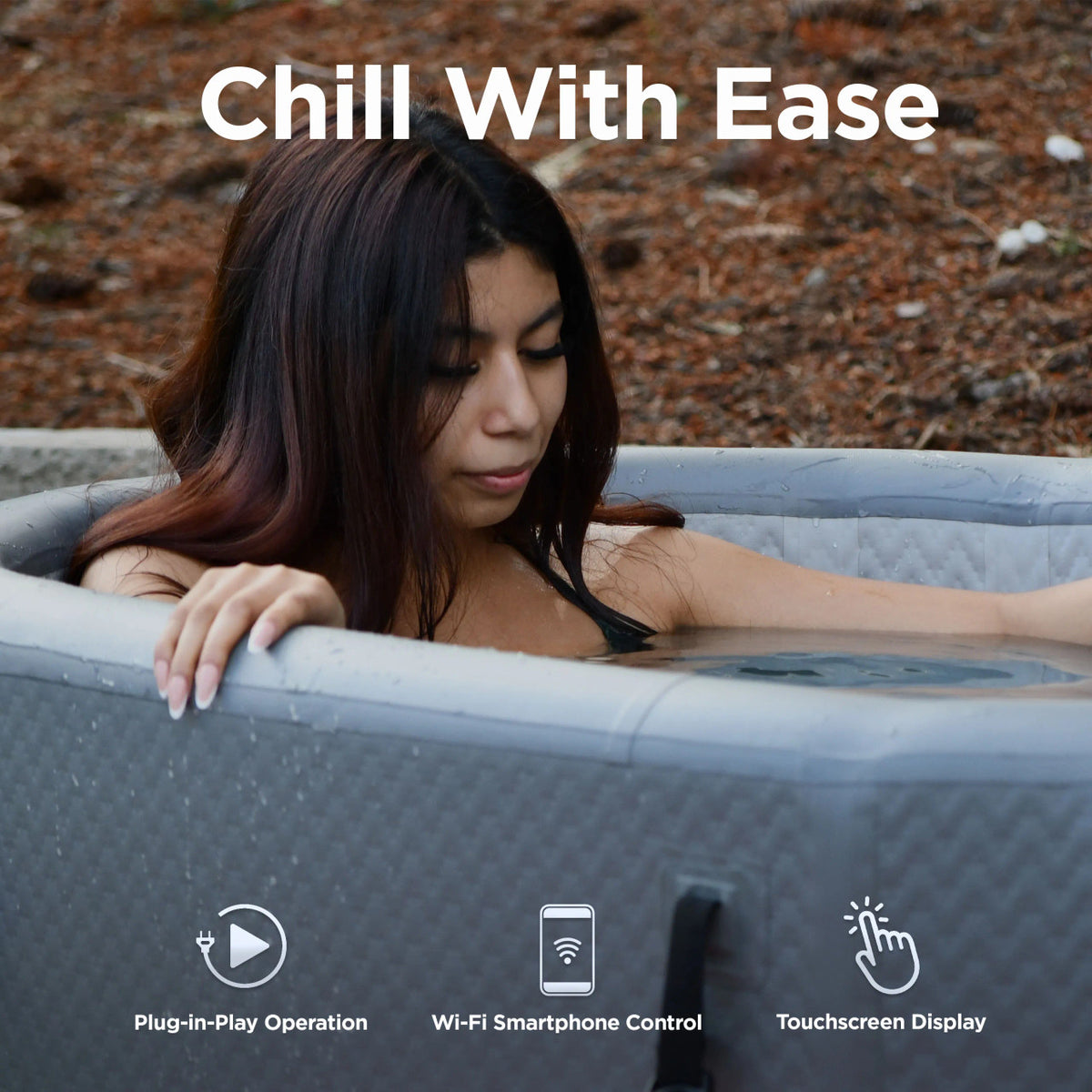 Arctica Inflatable Cold Plunge and 1 HP Chiller & Heater Kit