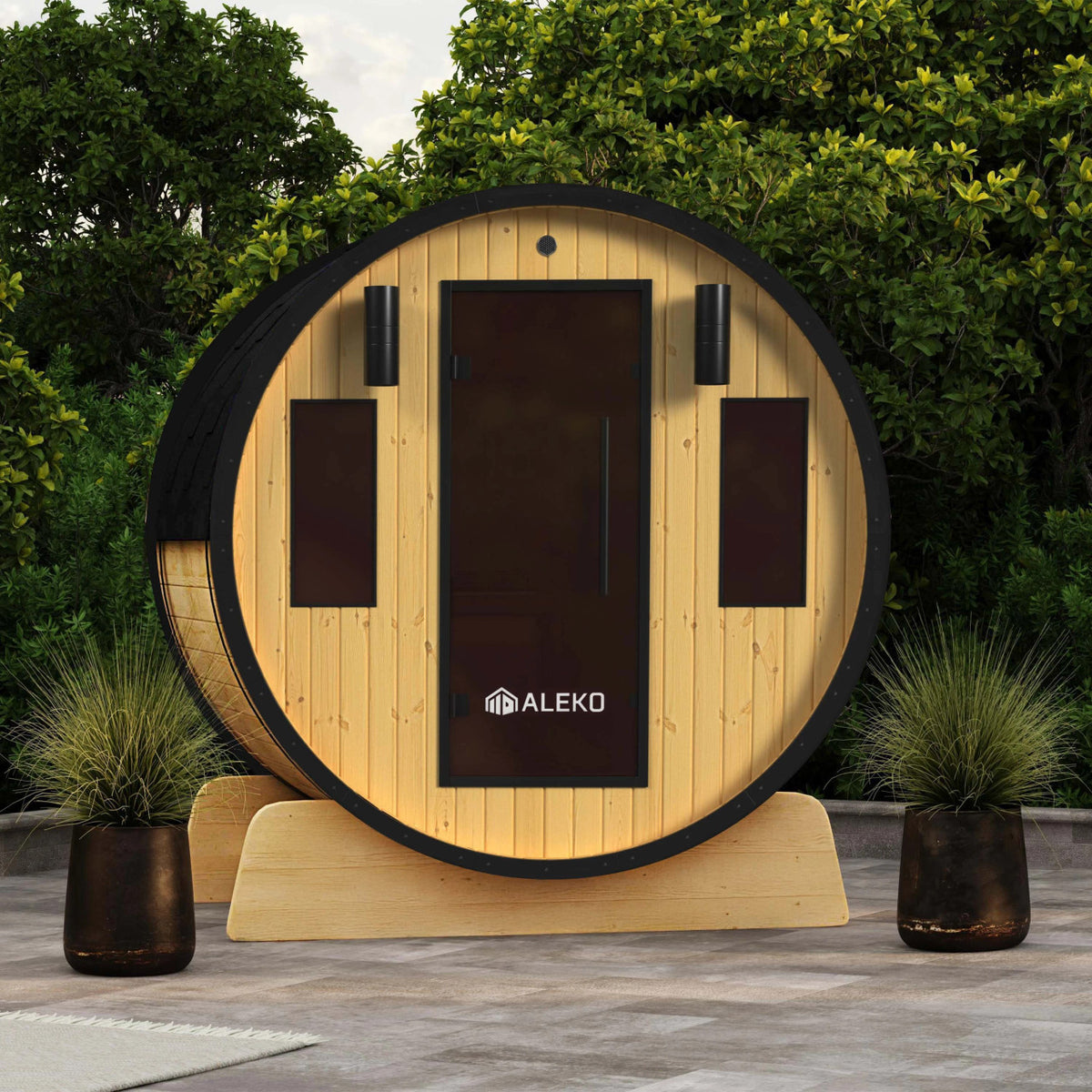 Celasia White Finland Pine Barrel Sauna - 3-4 Person