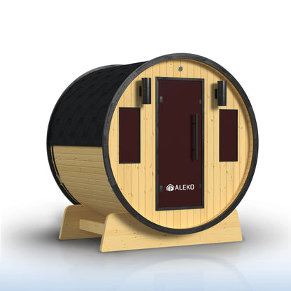 Celasia White Finland Pine Barrel Sauna - 3-4 Person