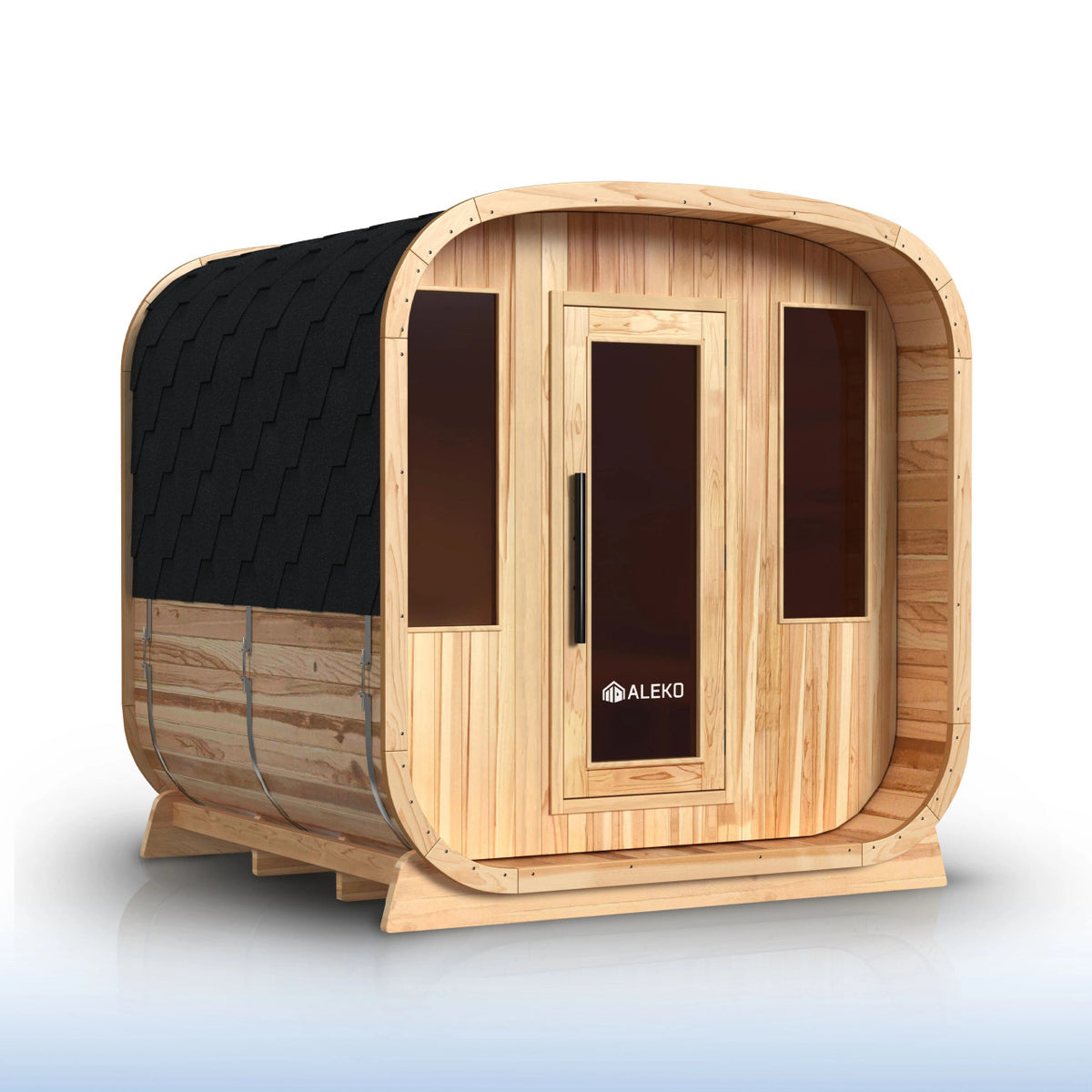 Arnica Rustic Cedar Square Sauna – 4 Person