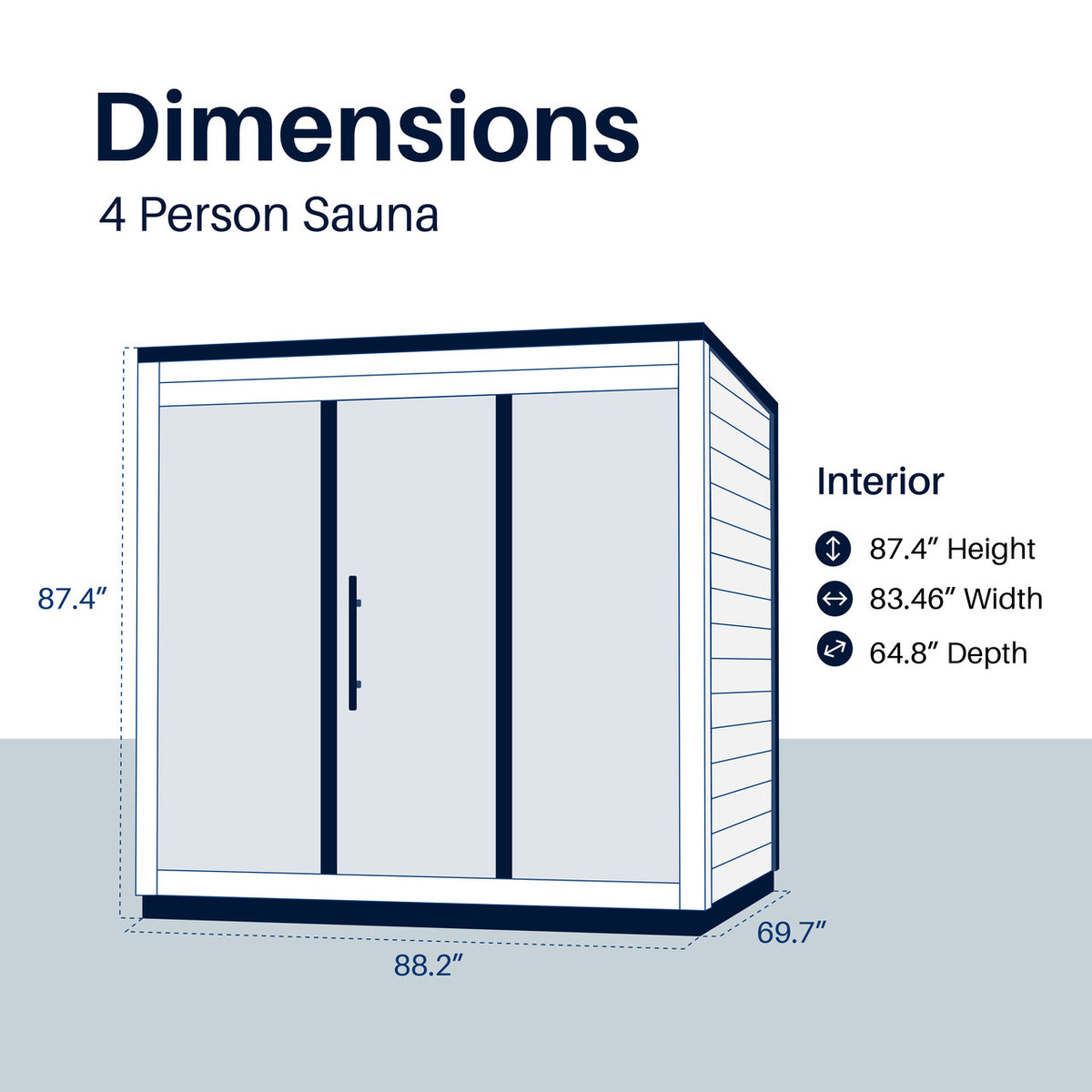 Aris Outdoor Sauna – 4 Person