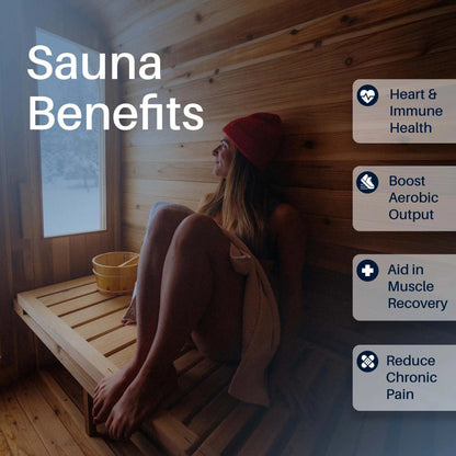 Arnica Rustic Cedar Square Sauna – 6 Person