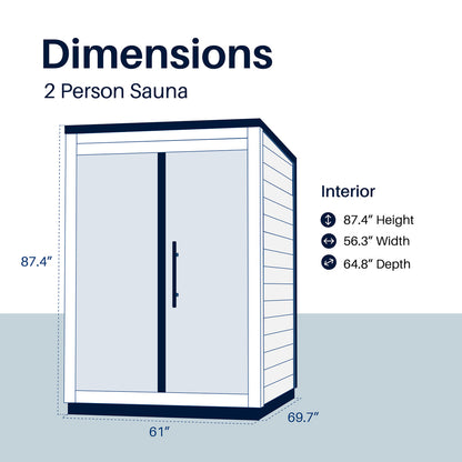 Aris Outdoor Sauna – 2 Person