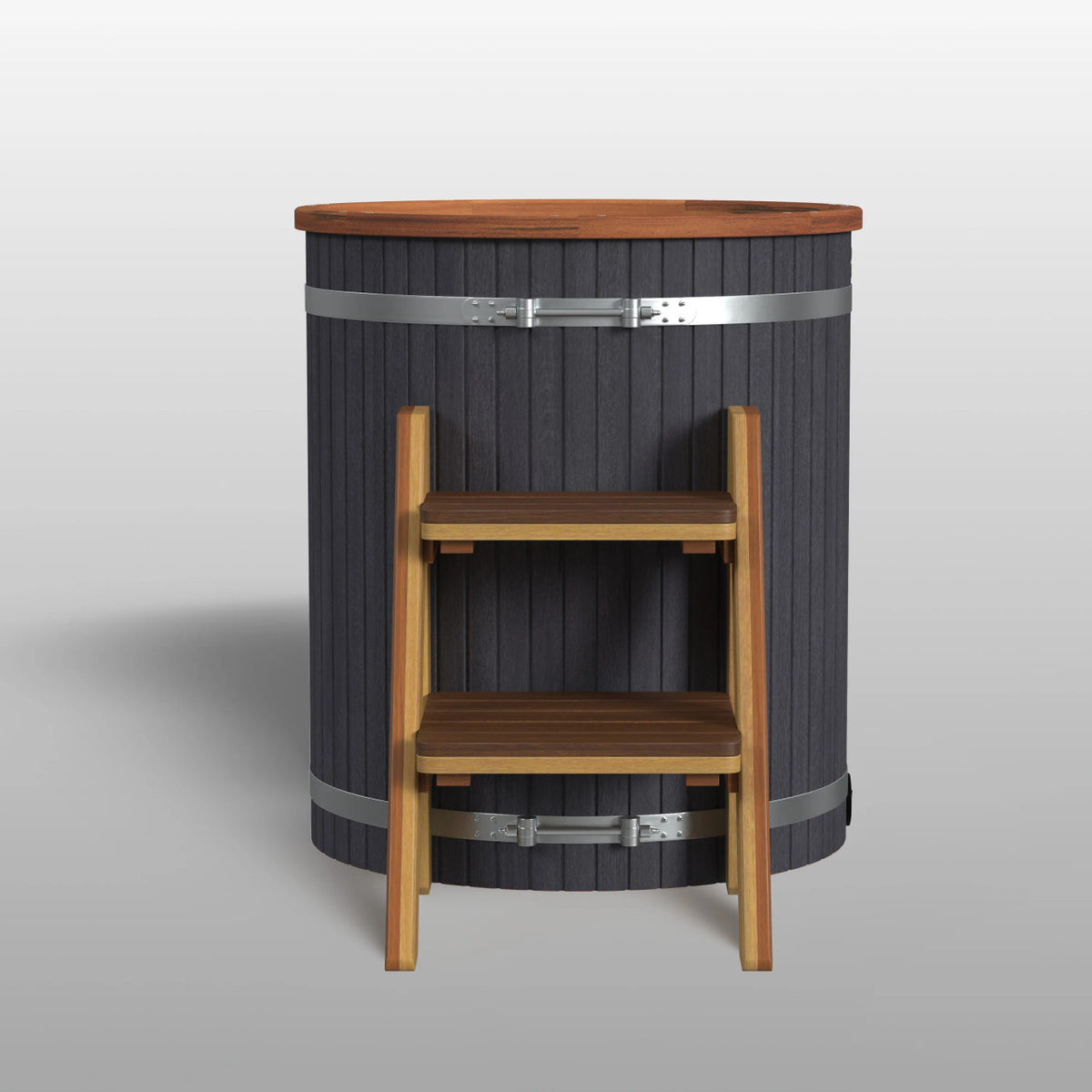 Lumina Outdoor Wooden Ice Bath Cold Plunge Tub | 118 Gallon Water Capacity | 37.5” x 33.25”