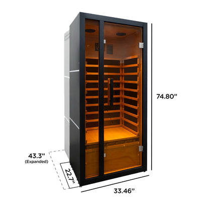 Oasis Hemlock Infrared Sauna  - 1 Person