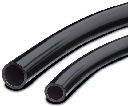 Black phthalate-free PVC vinyl tubing for water chiller plumbing
