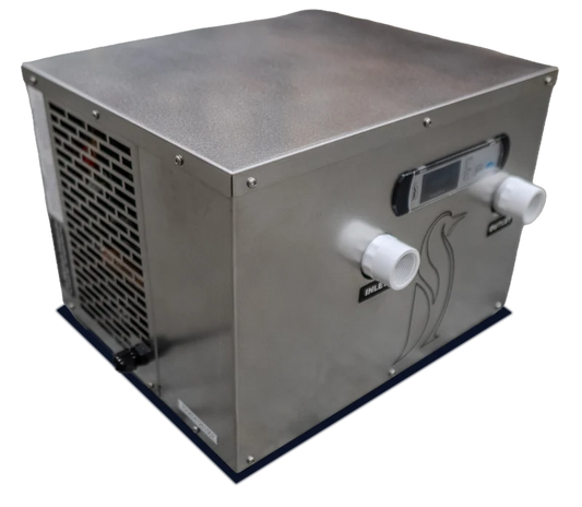 Outdoor ½ HP High Efficiency Water Chiller, front view