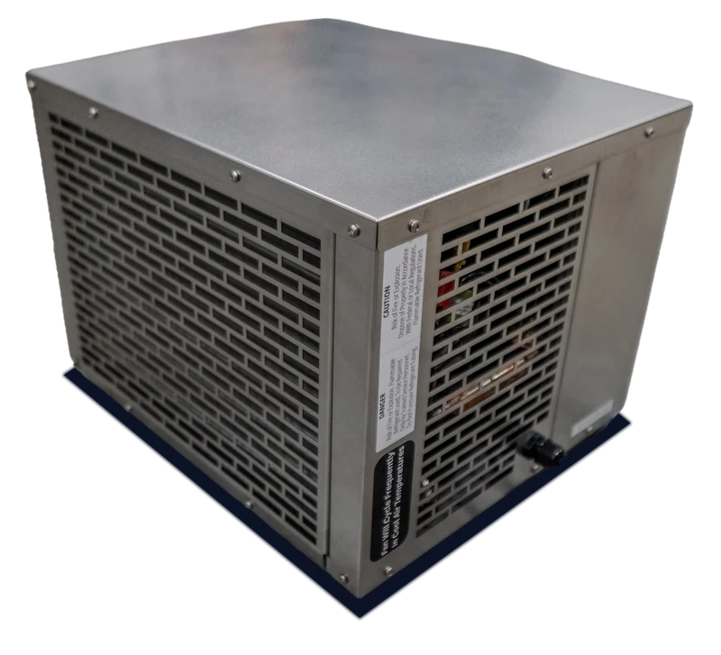 Outdoor ½ HP High Efficiency Water Chiller, side view